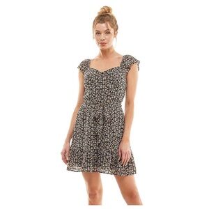 Juniors' Lily Rose Print Skater Dress